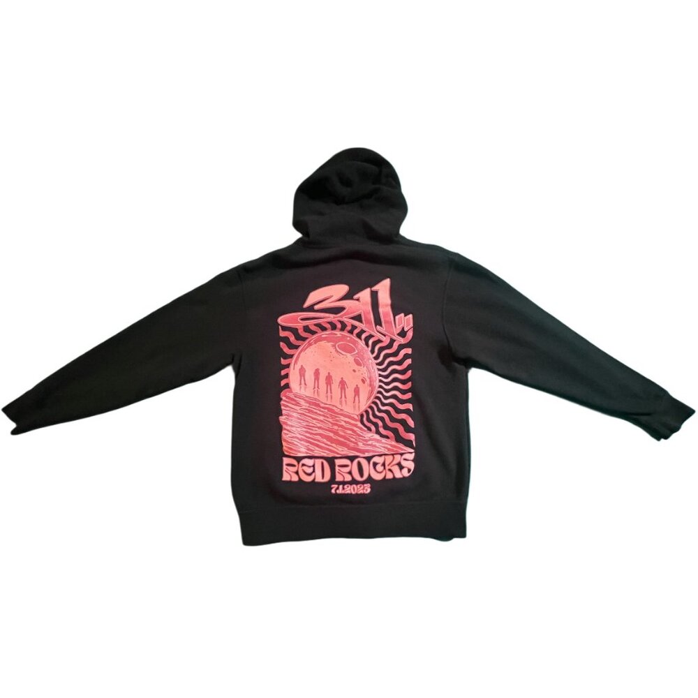 Rare 311 RED ROCKS AMPHITHEATER CONCERT HOODIE 7.1.2023 Colorado Sz M Full-Zip